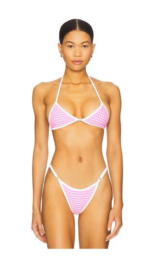 VDM Luci Reversible Bikini Top in Pink. - size M | Revolve Clothing (Global)