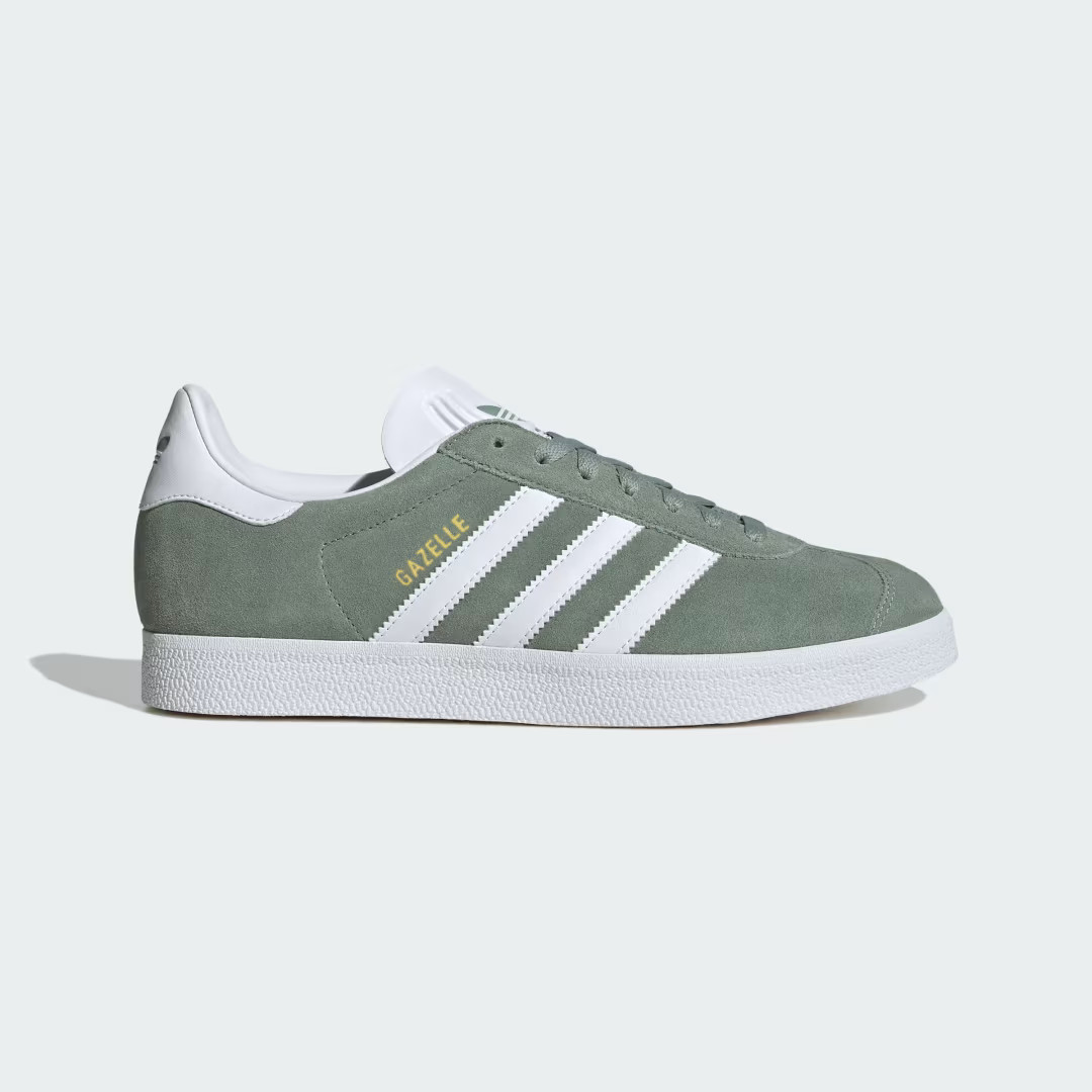 adidas Gazelle Shoes Silver Green 9.5 Mens | adidas (US)