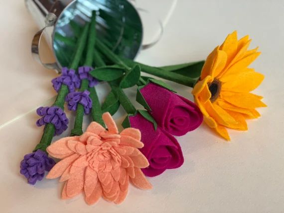 Kids Bouquet - Kids Floral Arrangement - Kids flowers - Felt Bouquet | Etsy (US)