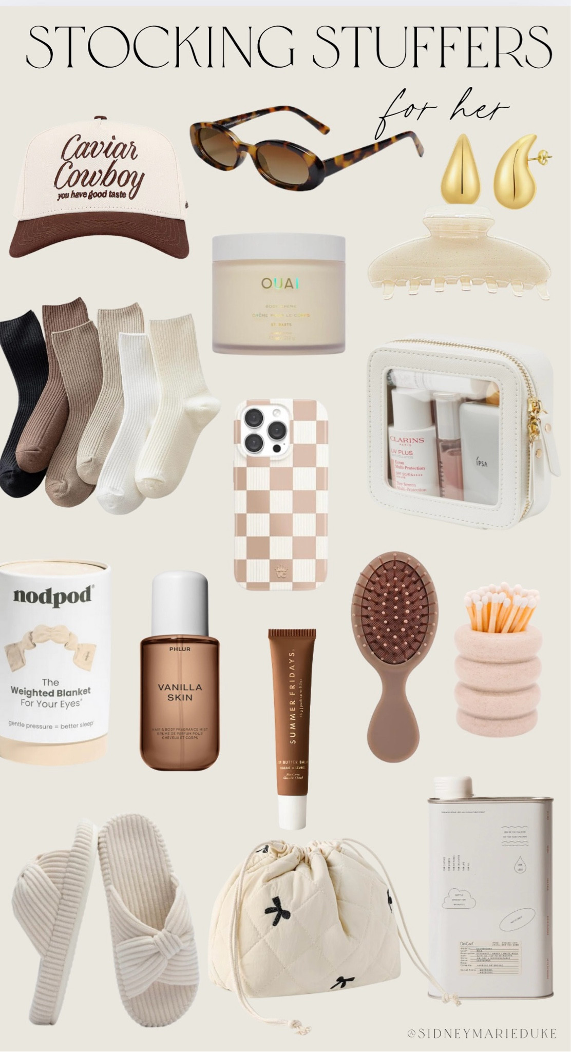 Stocking stuffers for her!

Gift guide for the cozy girl
Neutral home and beauty finds 
Christmas gifts for her 
College girl gifts 
Gifts for the homebody 
Amazon gift is under $50 

#LTKHoliday #LTKCyberWeek #LTKGiftGuide