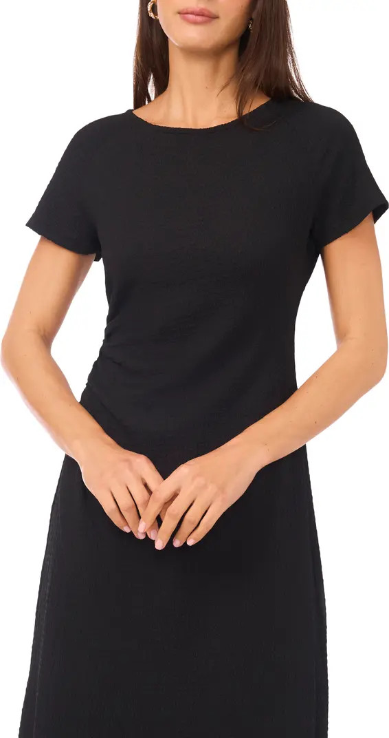 Side Ruched Stretch Cotton Maxi Dress | Nordstrom