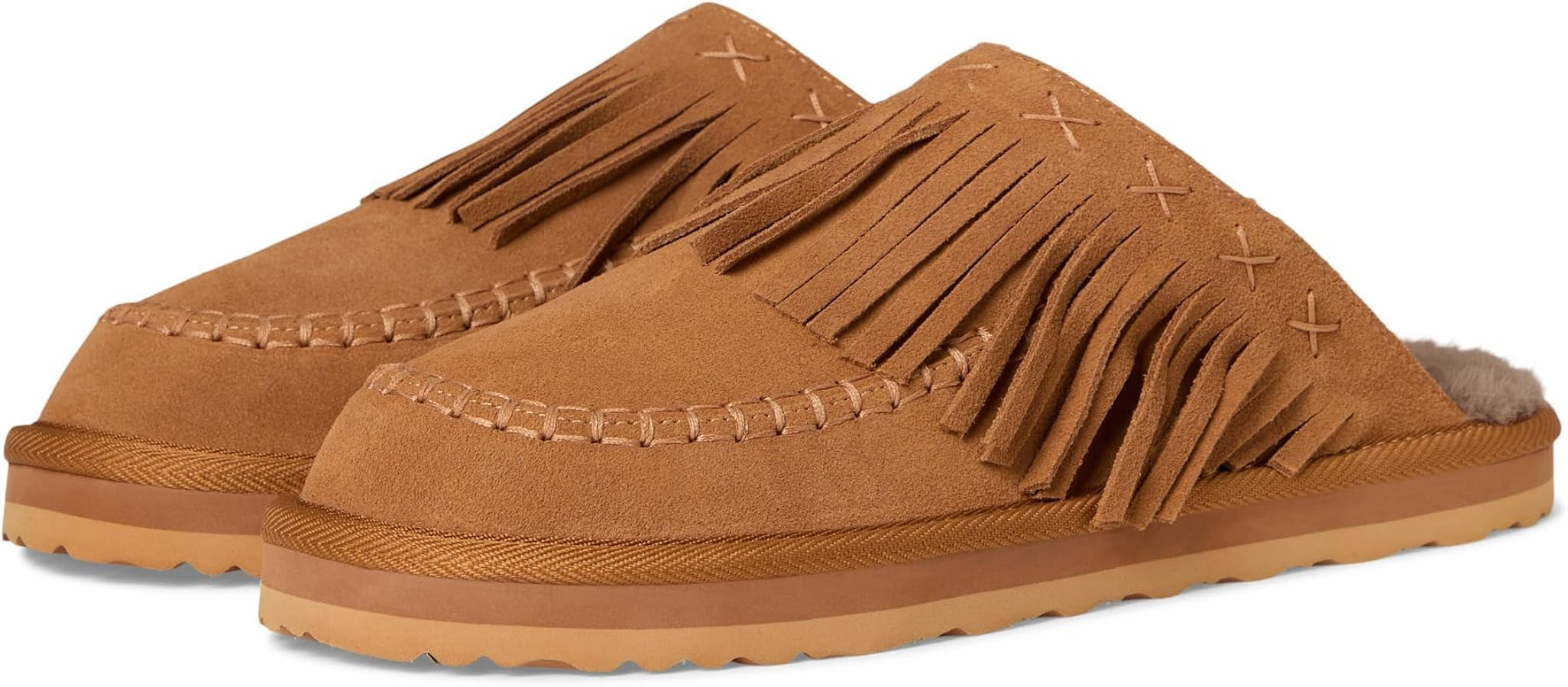 Free People Women's Fallon Fringe Mules | Amazon (US)