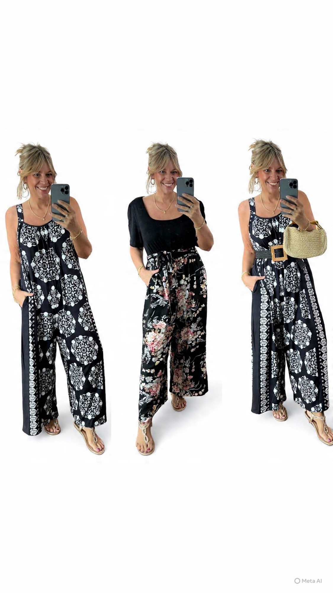 Wide leg jumpsuits- wearing size 14/16 but I need the size 12s fyi 

#LTKWorkwear #LTKOver40 #LTKMidsize