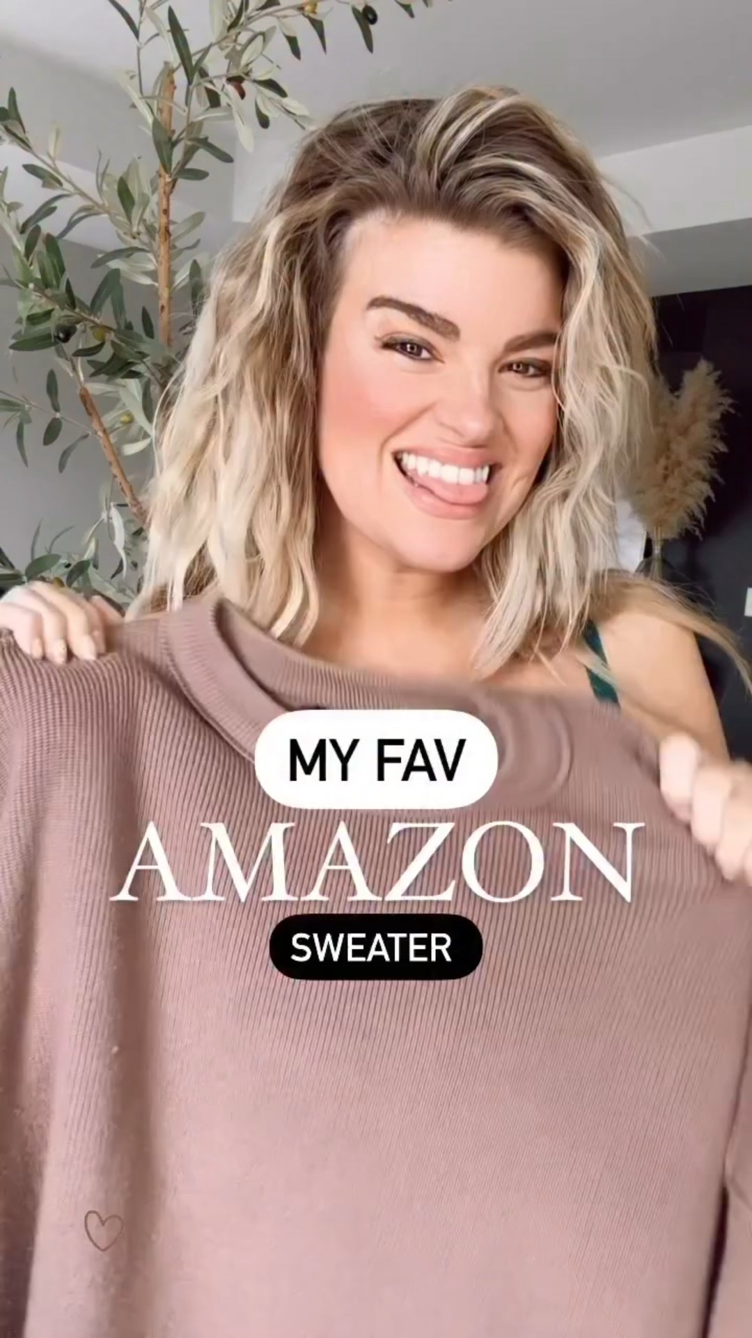 No joke, I have this sweater in five colors. It’s that good! I wear it with leggings, jeans, skirts, and shorts (add tights in winter). 

Comment ‘COZY’ for the link!

Material is wonderful quality and it runs a little oversized. If you want loose and cozy, stay true to size. If you want it slightly more fitted but still loose go down a size. 

I praise this sweater to everyone- mamas, gen z, my sister…anyone can wear this!