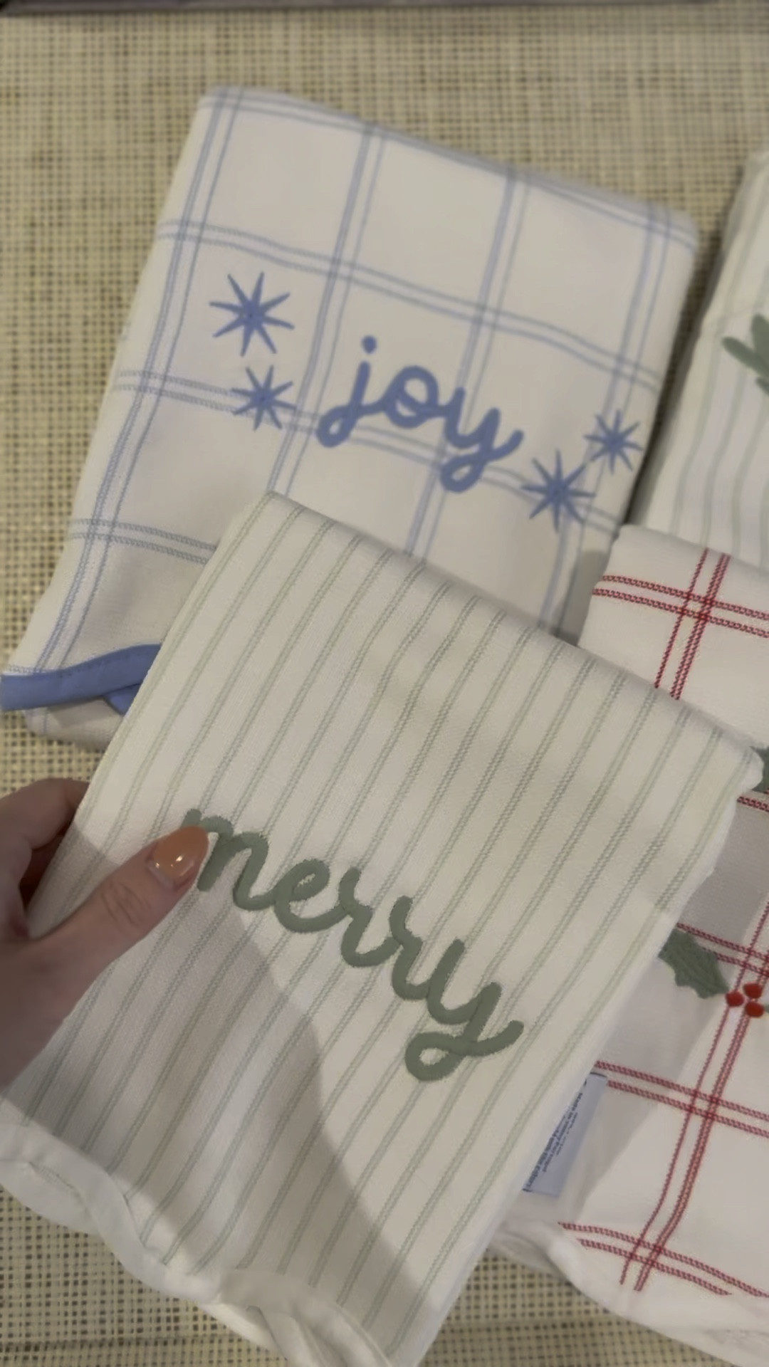 The cutest holiday / Christmas dish towels just arrived in the mail! I can’t wait to make my kitchen look so festive with these adorable dish towels! The Joy, Merry, and wreath come as a set and are on sale this weekend! They are so soft and love the quality of their dish towels and the others I currently have!

#LTKhome
