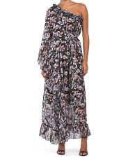 One Shoulder Floral Maxi Dress | Marshalls