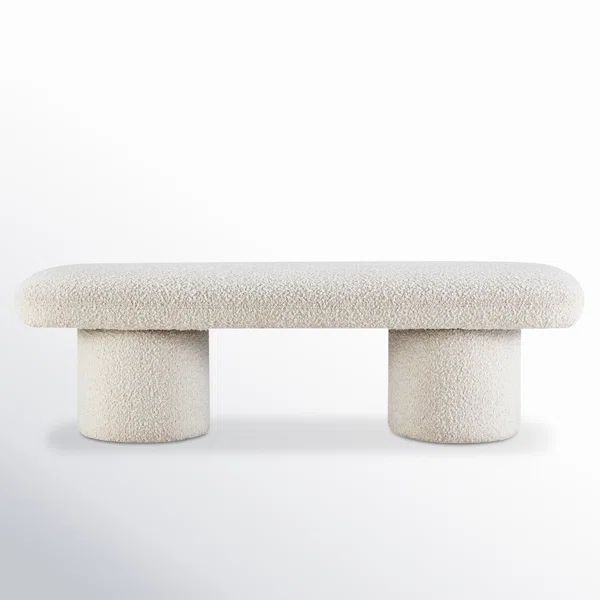 Anston 56" Boucle Bench | Wayfair North America