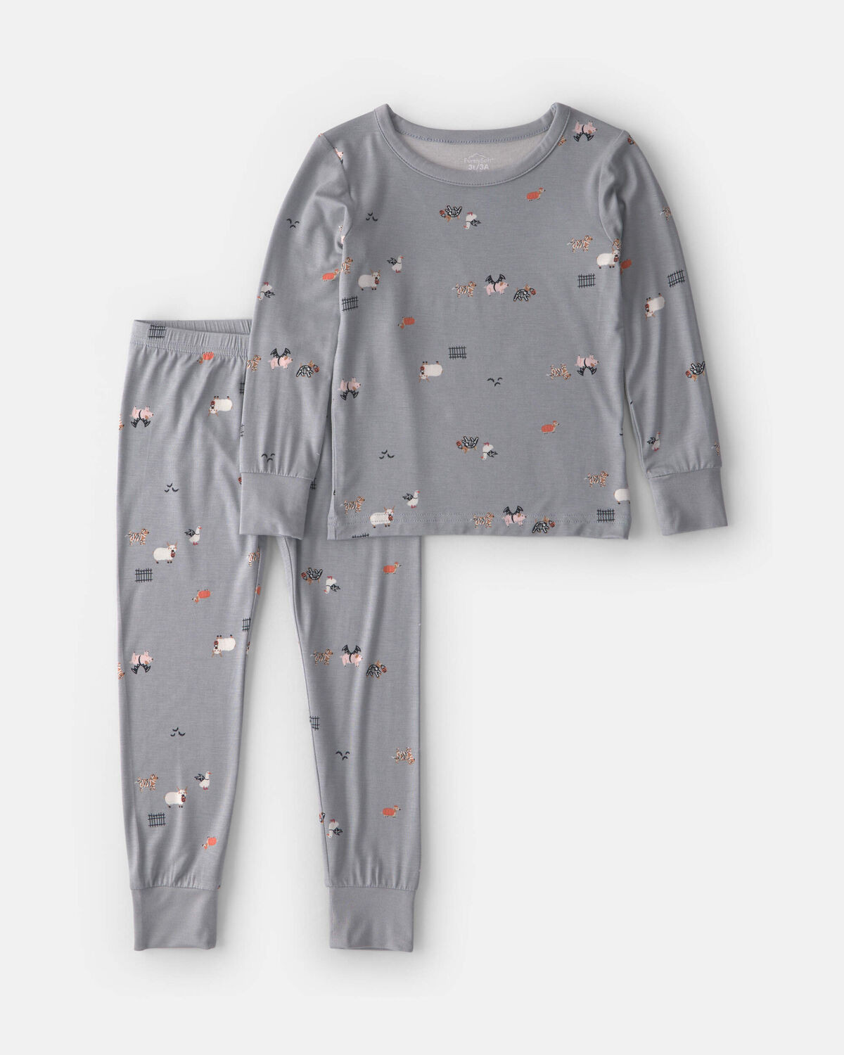 Toddler 2-Piece Halloween PurelySoft™ Snug Fit Pajama Set - Grey | Carter's | Carter's Inc