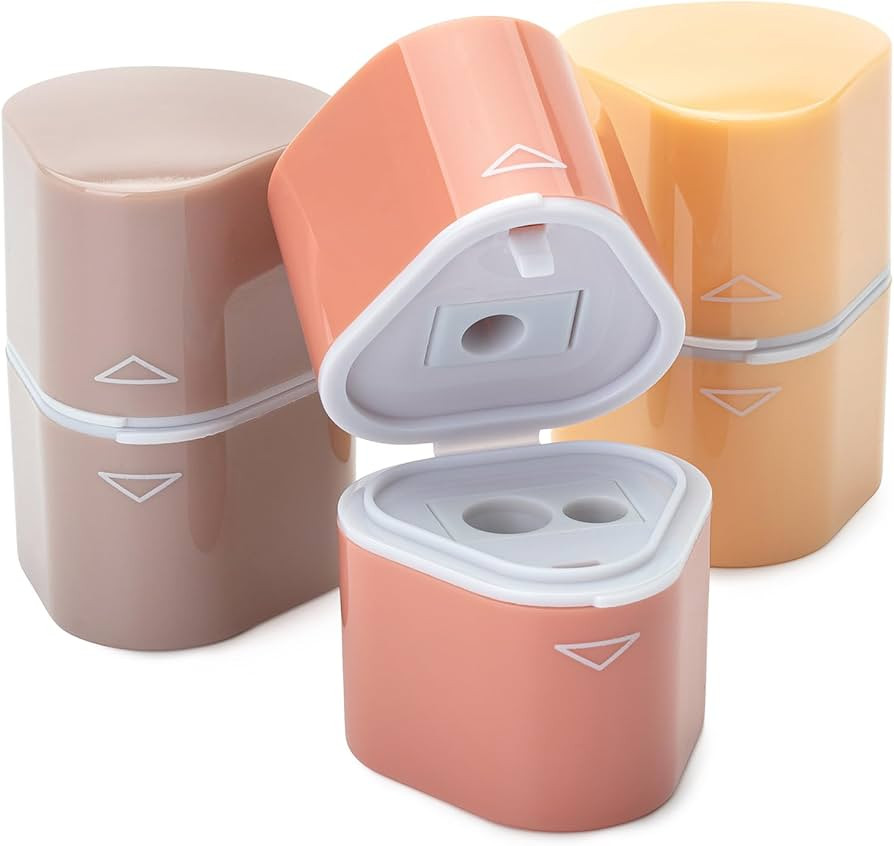 Mr. Pen- Pencil Sharpener for Colored Pencils, 3 Pack, 3 Hole, Pencil Sharpeners Manual, Handheld... | Amazon (US)