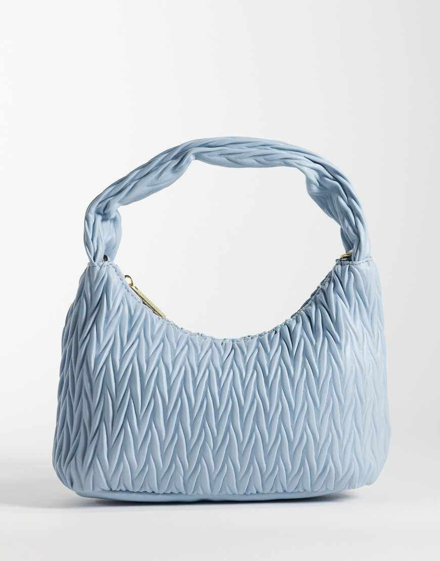 Accessorize quilt handheld shoulder bag in light blue | ASOS (Global)