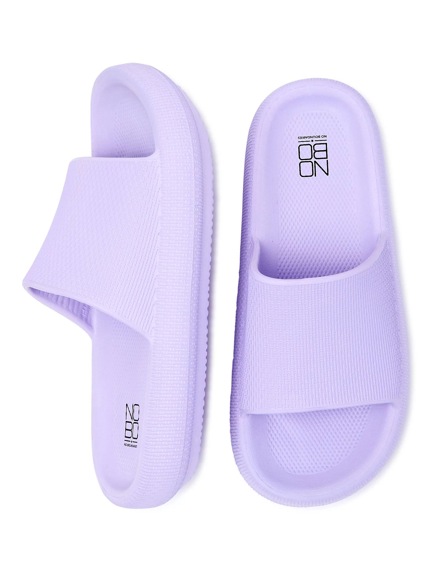 No Boundaries Women's Comfort Slide Sandals - Walmart.com | Walmart (US)