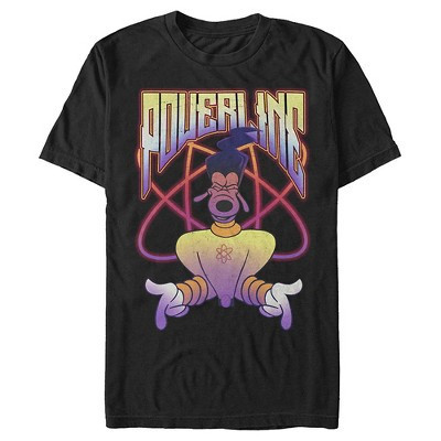 Men's A Goofy Movie Powerline Retro  T-Shirt - Black - Medium | Target