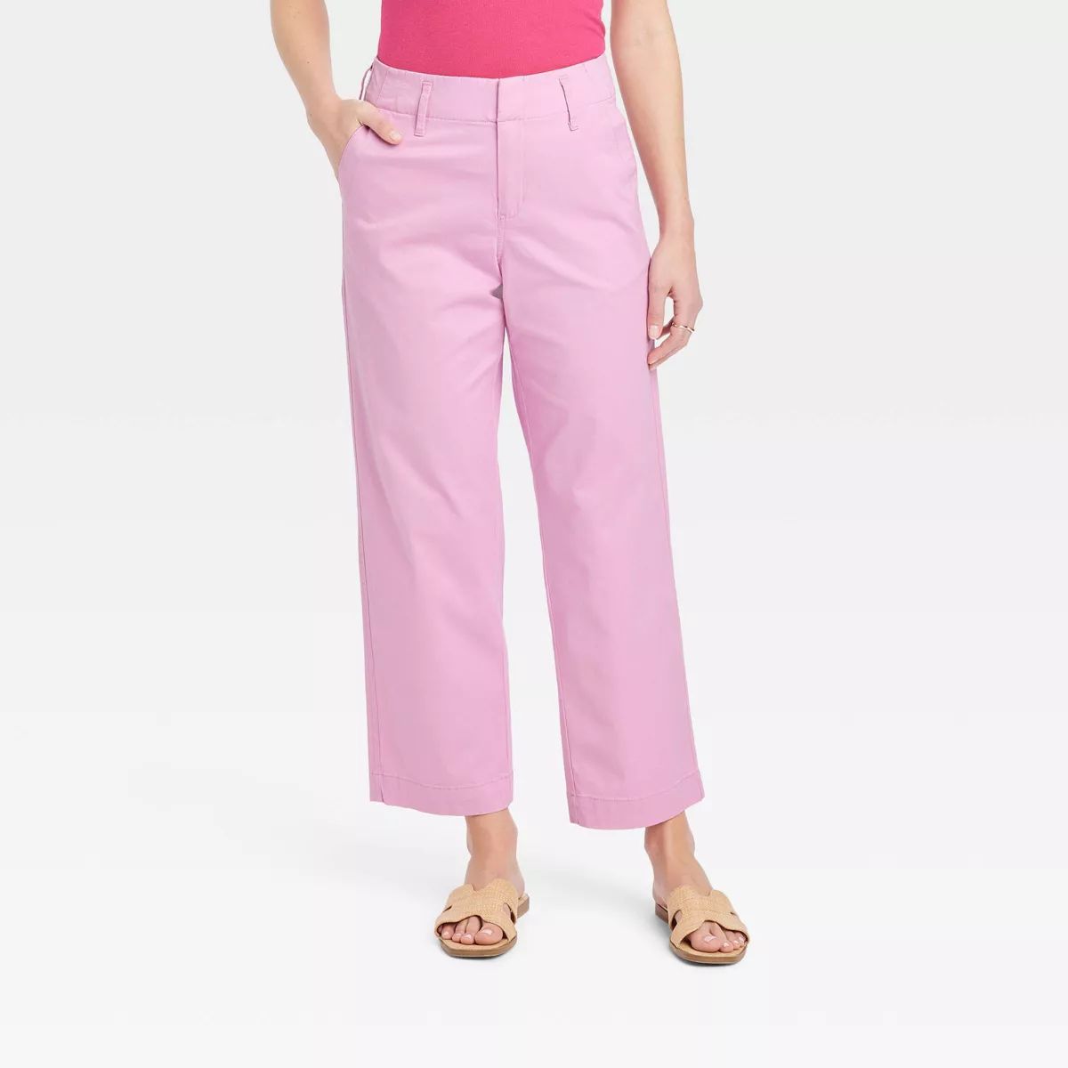 Women's High-Rise Straight Ankle Chino Pants - A New Day™ | Target