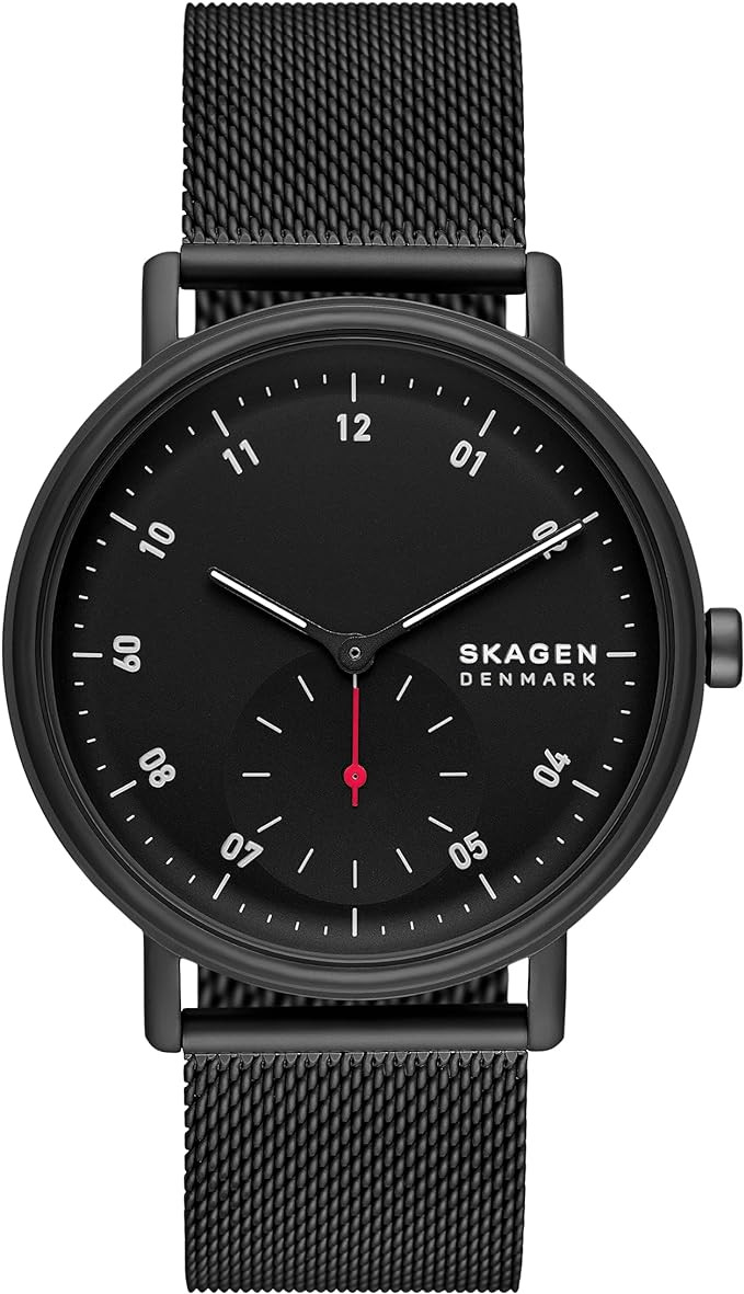 Skagen Kuppel or Riis Minimalist Men's Watch with Stainless Steel Mesh or Leather Band | Amazon (US)
