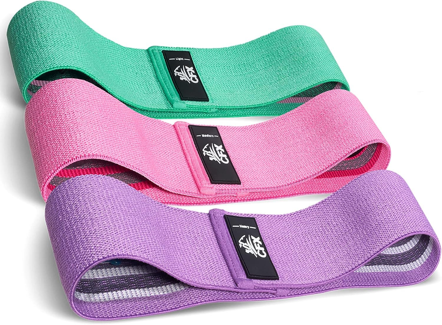 CFX Resistance Bands Set, Exercise Bands with Non-Slip Design for Hips & Glutes, 3 Levels Workout... | Amazon (US)
