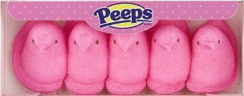 Marshmallow Pink Peeps Chicks 5 count (3 Pack) | Amazon (US)