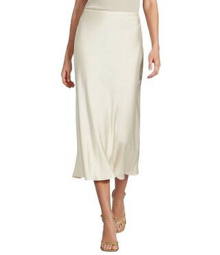 Blakely Coordinating A-Line Satin Skirt | Dillard's