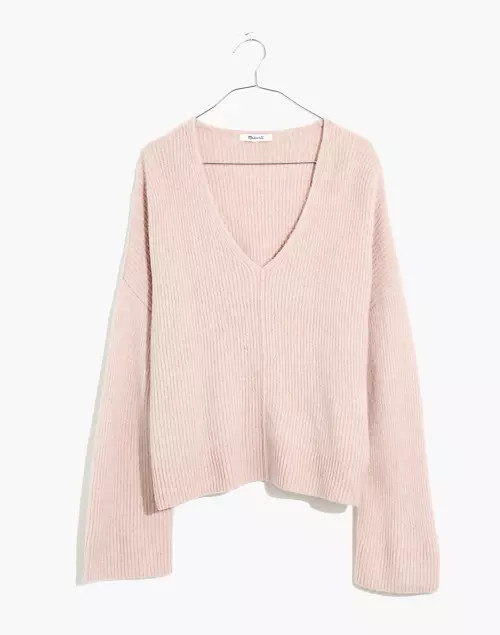 Staley V-Neck Pullover Sweater in Coziest Yarn | Madewell