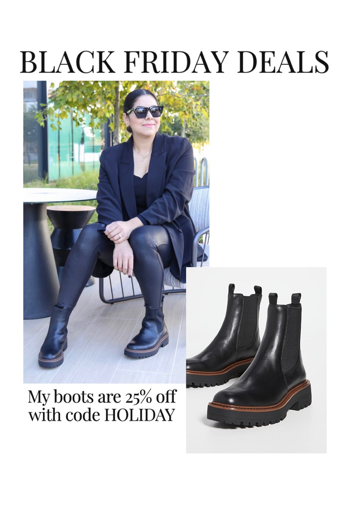 Chelsea boots are on black Friday sale, black chunky sole chelsea boots

#LTKGiftGuide #LTKCyberweek #LTKshoecrush