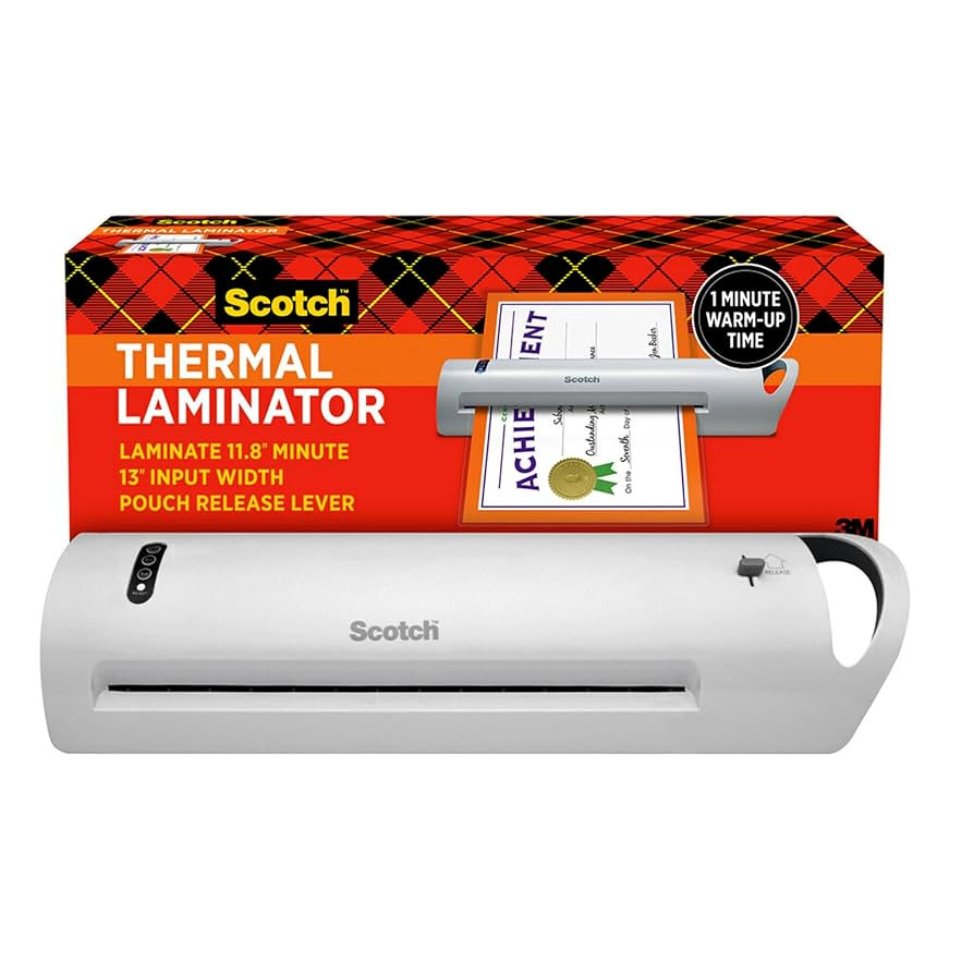 Scotch Thermal Laminator, Extra Wide 13 Inch Input, Ideal for Teachers, Small Offices, or Home (T... | Amazon (US)