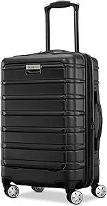 Samsonite Omni 2 Hardside Expandable Luggage with Spinner Wheels, Black, Pro Carry-on | Amazon (US)