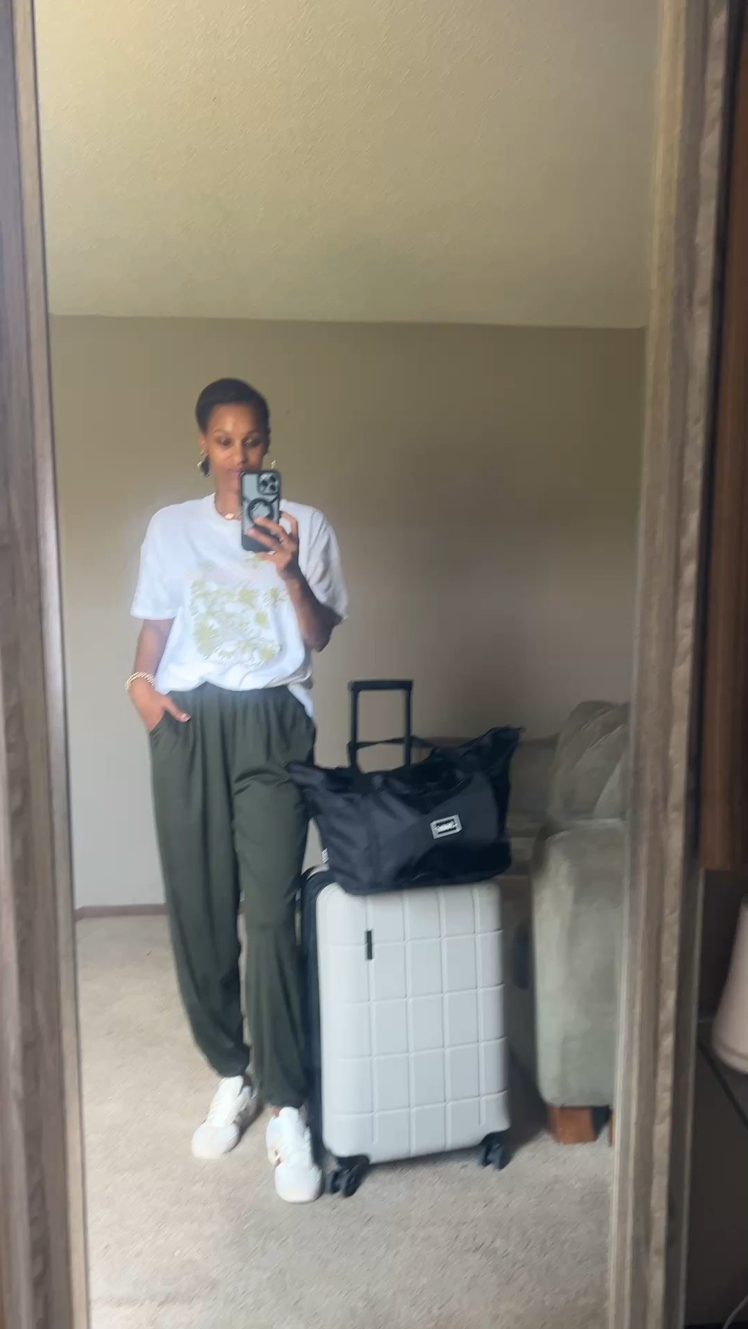 Nice travel outfit while I’m on the road for a few house. This oversized tee is still five dollars and these joggers are lightweight and come in longs!

#LTKootd #LTKTall #LTKTravel