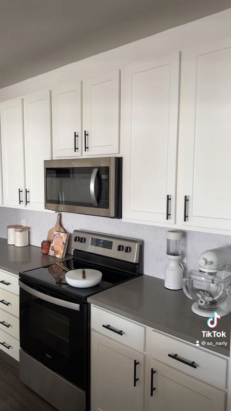 apartment kitchen tour 🍳 I recently did an renter friendly apartment reno and love how it turned out! I also have a 10% off Caraway pans in my IG BIO💗

#LTKhome #LTKunder50 #LTKunder100