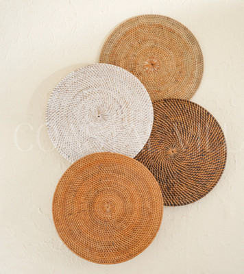 Placemat rattan / Rattan coaster/ Wicker placemat / Placemat set/ Heat proof mat  | eBay | eBay UK