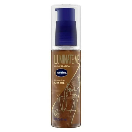 Vaseline Illuminate Me Shimmering Body Oil Body Oil 3.3 oz | Walmart (US)