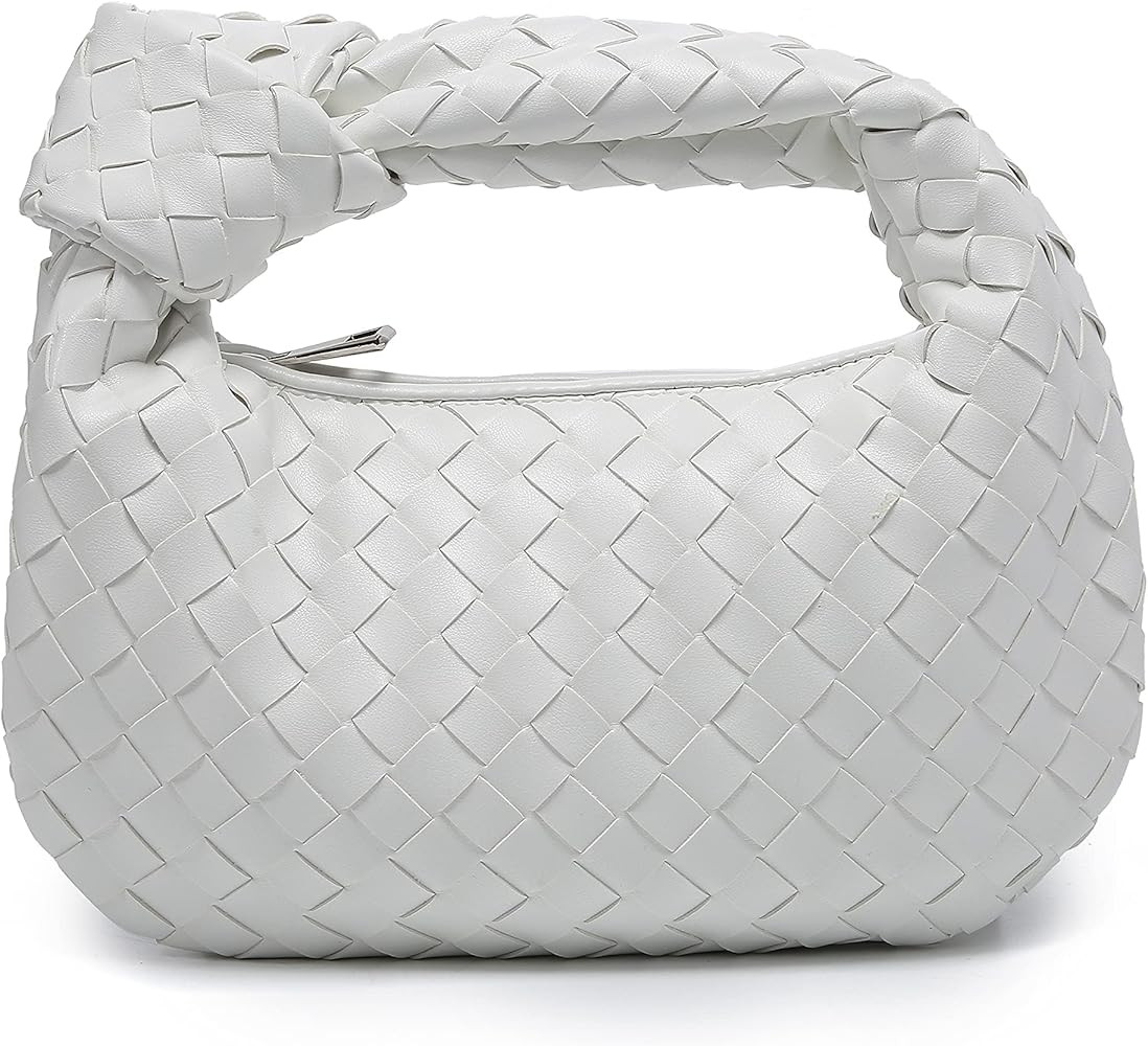 Hobo Bag Dumpling hadnbag Knoted Woven bag PU Woven Handbag Woven Tote Bags | Amazon (CA)