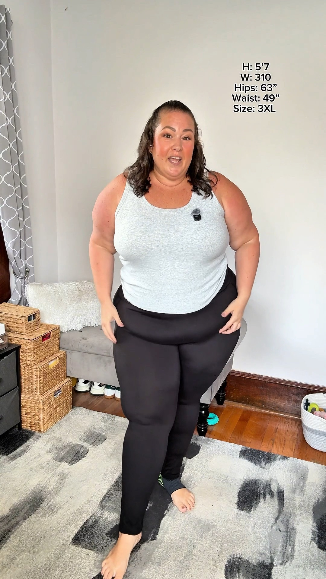 Plus size fleece lined leggings 👏🏼👏🏼 so warm, comfy and cozy! Sizes S-5XL. I’m wearing size 3XL with 63” hips for reference. 

Plus size fall clothes 
Plus size fashion 
Plus size fleece lined leggings 
Plus size leggings

#LTKPlusSize #LTKootd