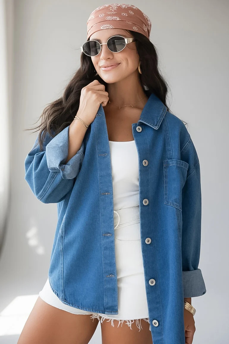 Focus On You Denim Jacket | Dress Up