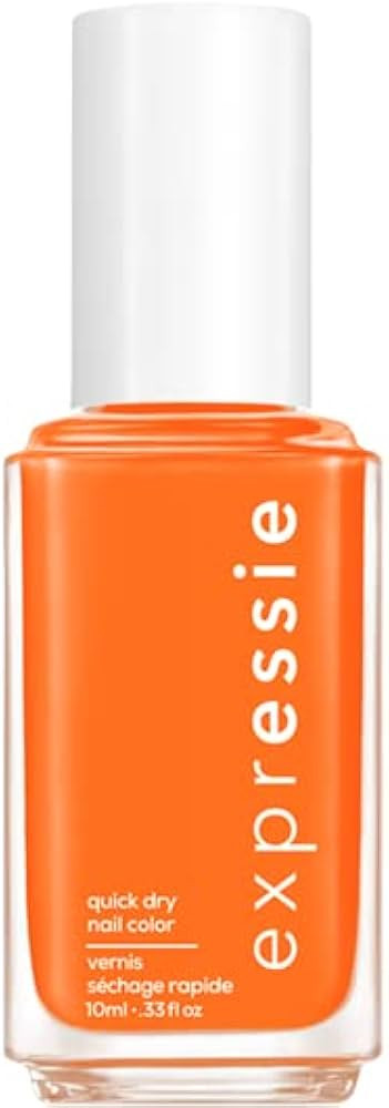 Essie expressie, Quick-Dry Nail Polish, 8-Free Vegan, Electric Orange, Bearer Of Rad News, 0.33 f... | Amazon (US)