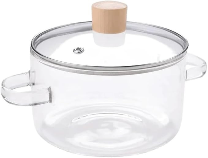 Panela de Vidro Transparente 1,8L com Tampa – Caçarola de Vidro Multiuso para Servir e Armazen... | Amazon (BR)