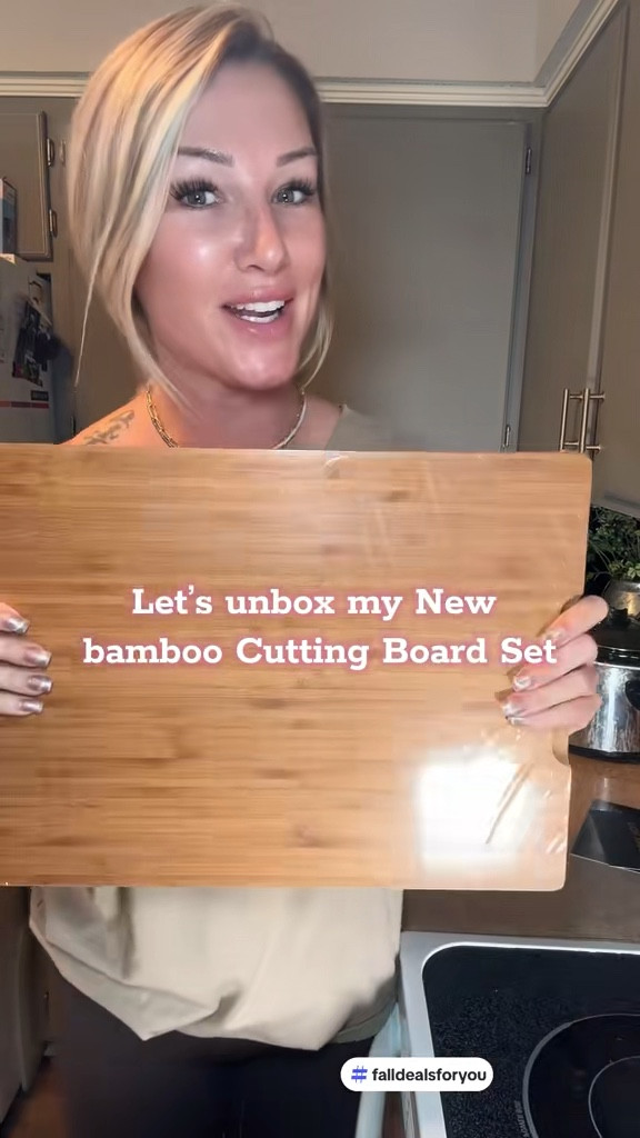 3-Set Bamboo Cutting boards with stand! Perfect for displaying on kitchen counters… #bamboocuttingboards #kitchenmusthaves 

#LTKGiftGuide #LTKHome