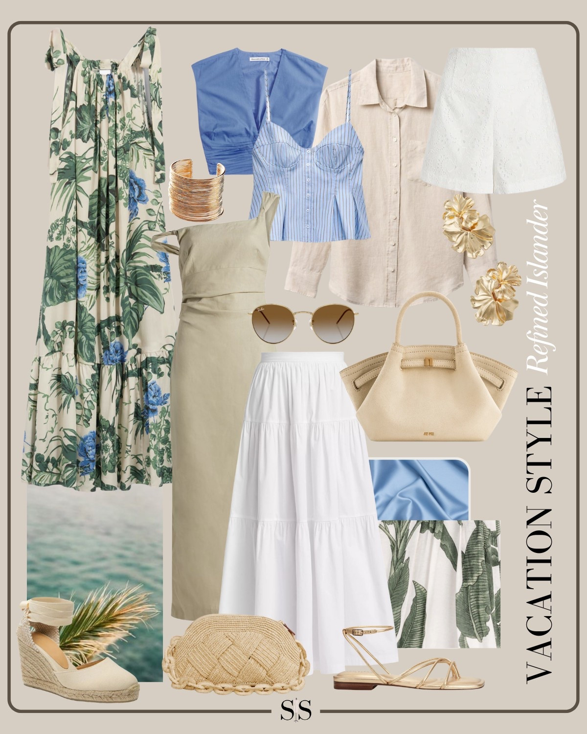 Vacation Style | Refined Islander: 

Embrace island life with a polished edge. From tropical prints to breezy linen fabrics, this style mixes relaxed charm with sophisticated details, perfect for your next island getaway!

#RefinedIslander #TropicalChic #PolishedIslandVibes #VacationStyle

#LTKStyleTip #LTKTravel