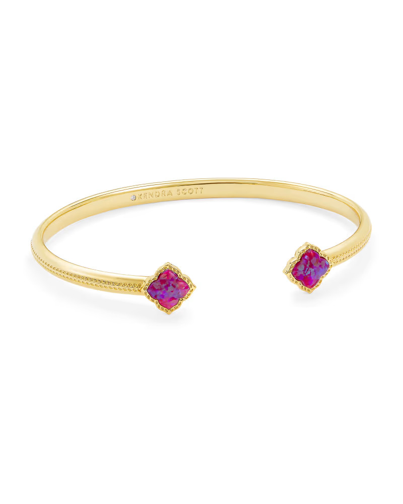 Mallory Gold Cuff Bracelet in Plum Kyocera Opal | Kendra Scott | Kendra Scott