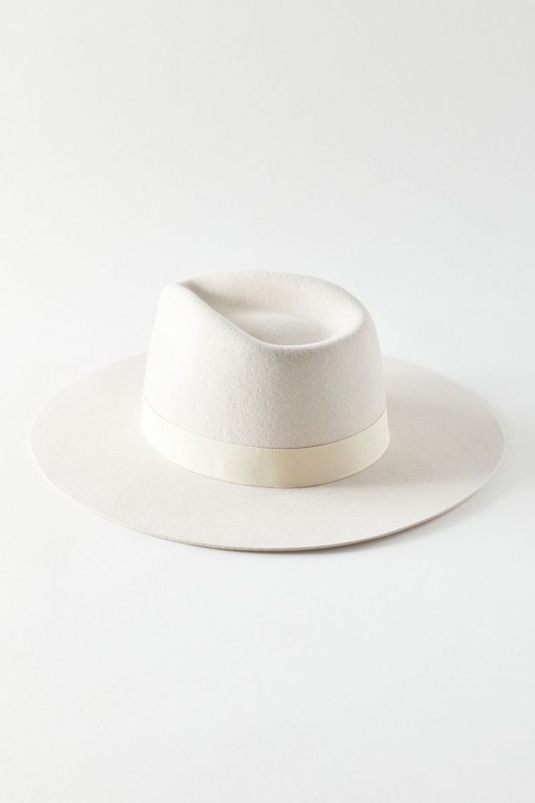 UO Flat Brim Felt Fedora | Urban Outfitters (US and RoW)