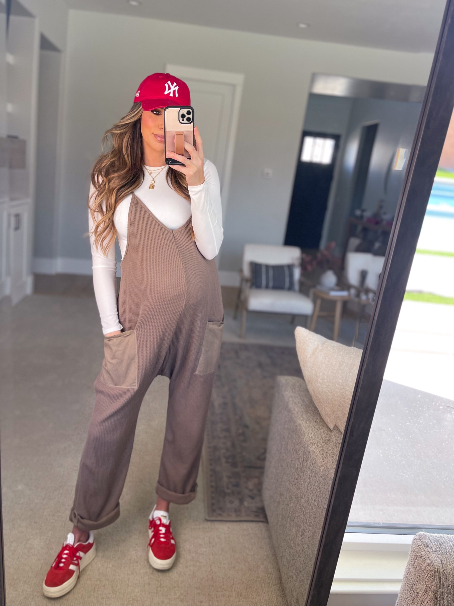 Bump friendly outfit 
Jumpsuit size large
White tee feels likes skims size large 



#LTKfindsunder50 #LTKstyletip #LTKbump