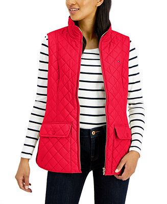 Tommy Hilfiger Quilted Vest & Reviews - Jackets & Blazers - Women - Macy's | Macys (US)