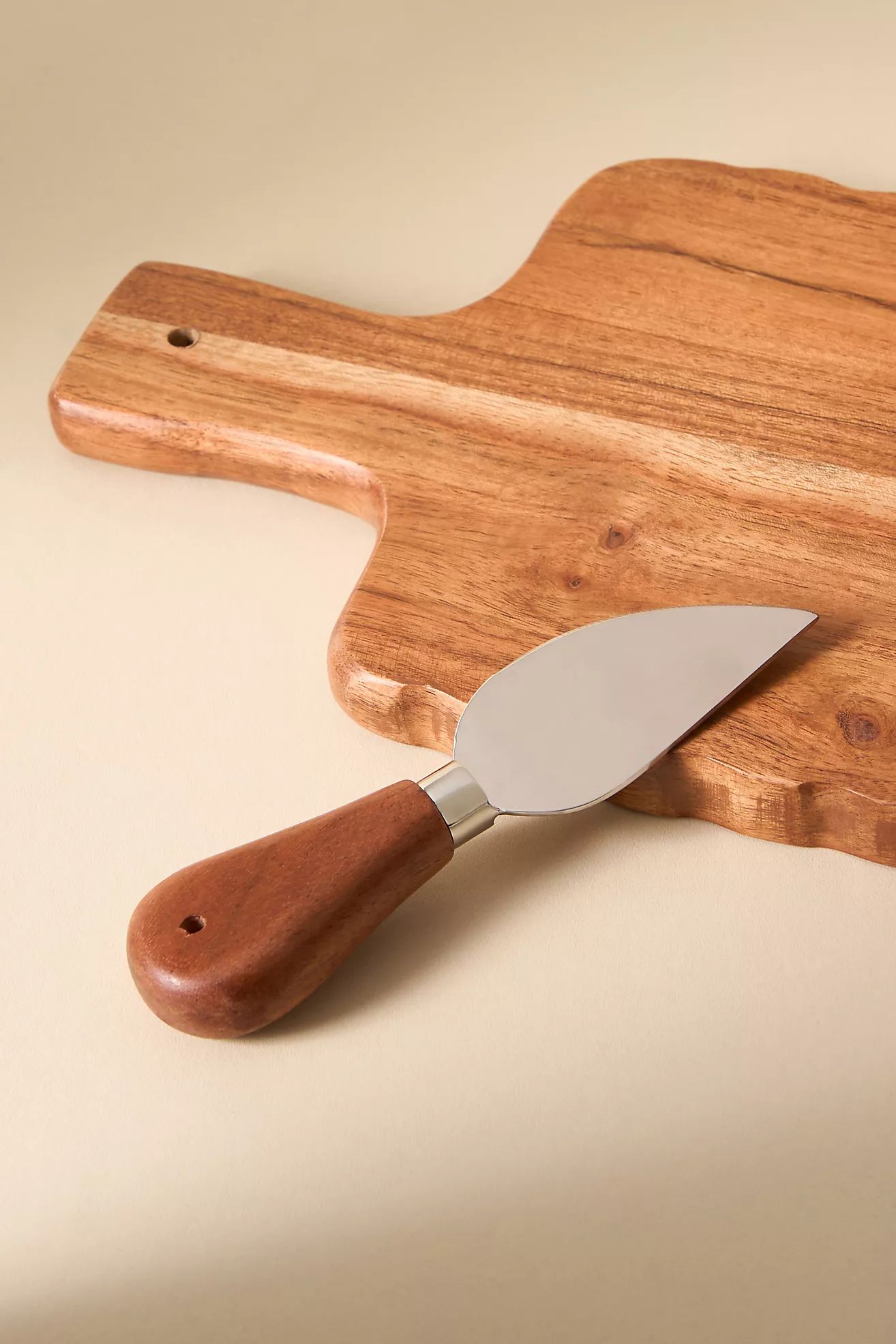 Mini Scalloped Cheese Board & Knife | Anthropologie (US)