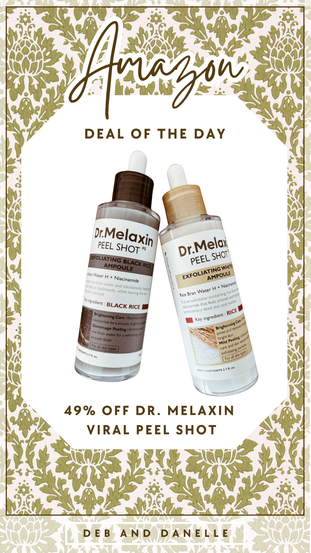 Deal of the Day: the viral Dr. Melaxin Peel Shot is currently 49% off on Amazon. You won't believe how much crud comes out of your pores and peels off of your face.  

 #LTKSaleAlert #LTKBeauty