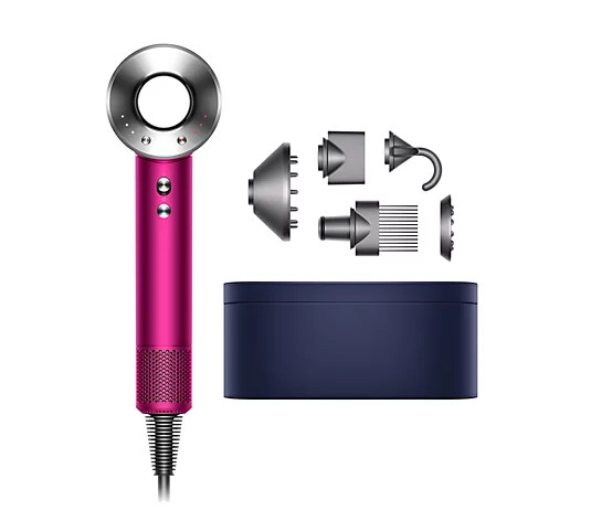 Dyson Supersonic Hairdryer with Attachments and Hard Case - QVC.com | QVC