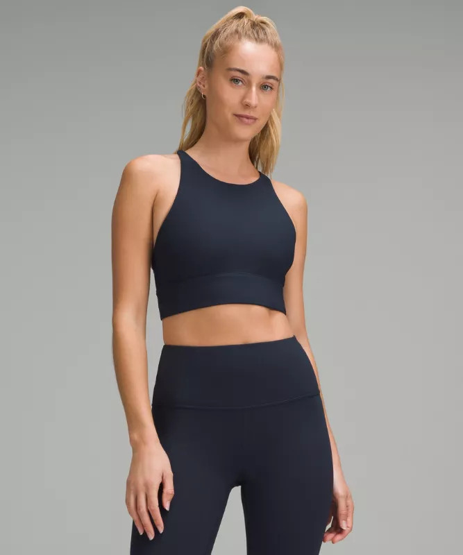 Racerback High-Neck Longline Train Bra | lululemon (AU)