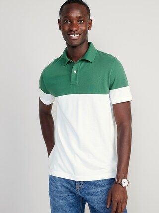 Color-Block Classic Fit Pique Polo for Men | Old Navy (US)