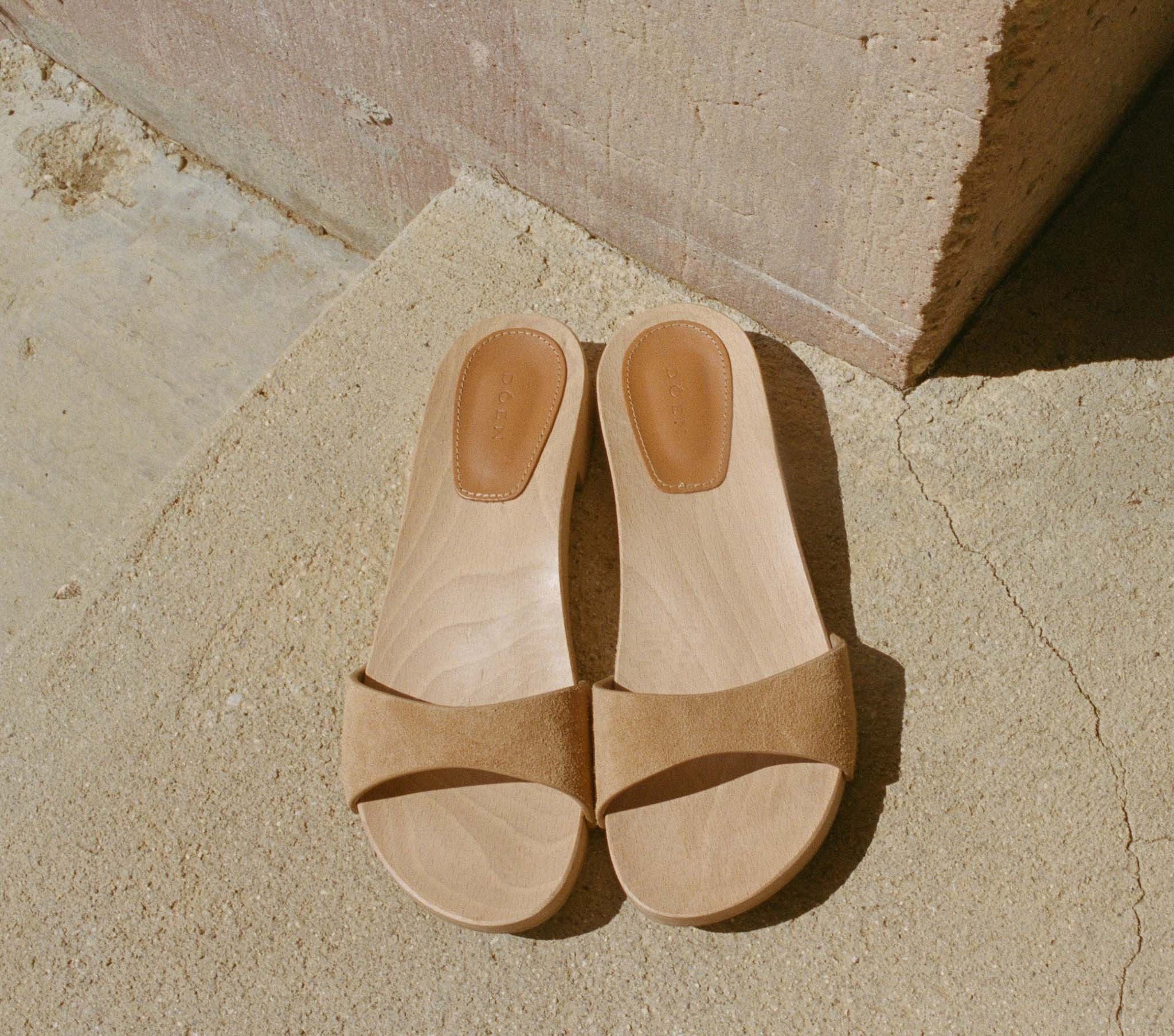 Alix Sandal - Mustard Suede | DÔEN | DOEN