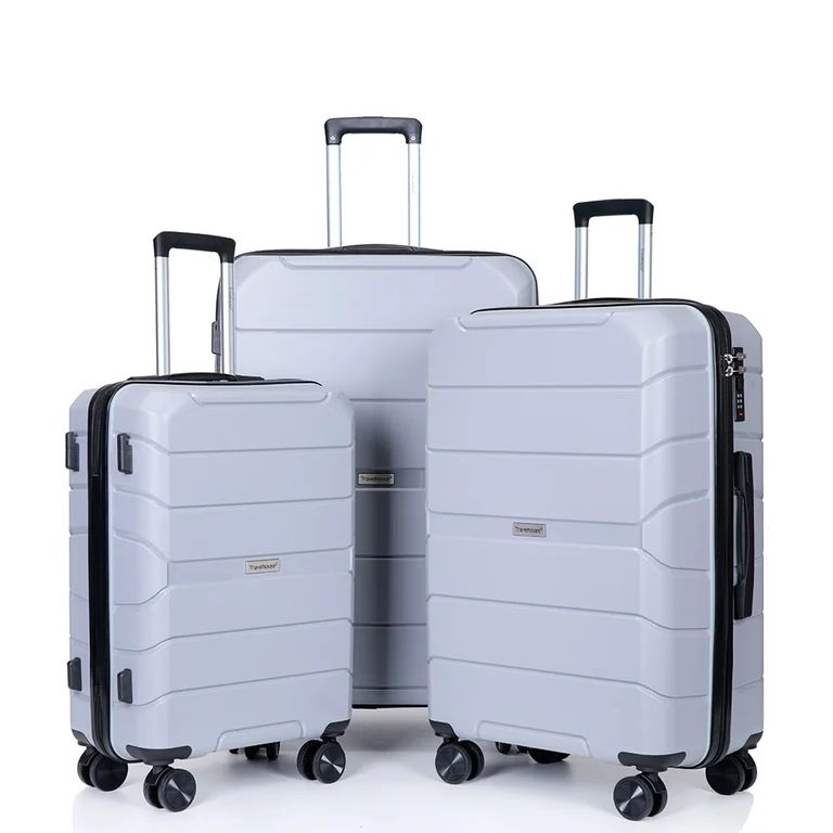 Travelhouse Hardside Luggage 3 Piece Set Hardshell Lightweight Suitcase with TSA Lock Spinner Whe... | Walmart (US)