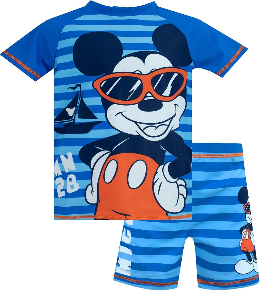 Disney Mickey Mouse Boys Mickey Mouse Two Piece Swim Set | Amazon (US)