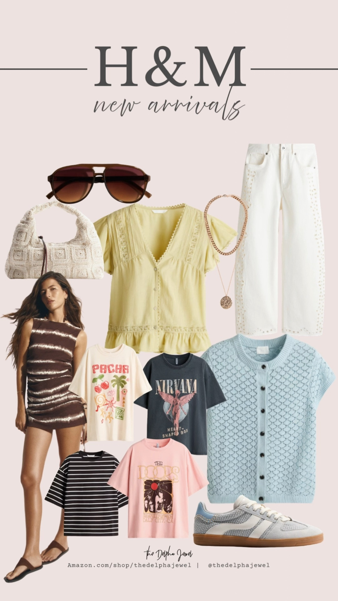 H&M new arrivals 🤩 

Eyelet detail barrel white jeans, 

#LTKOver40 #LTKFestival #LTKootd