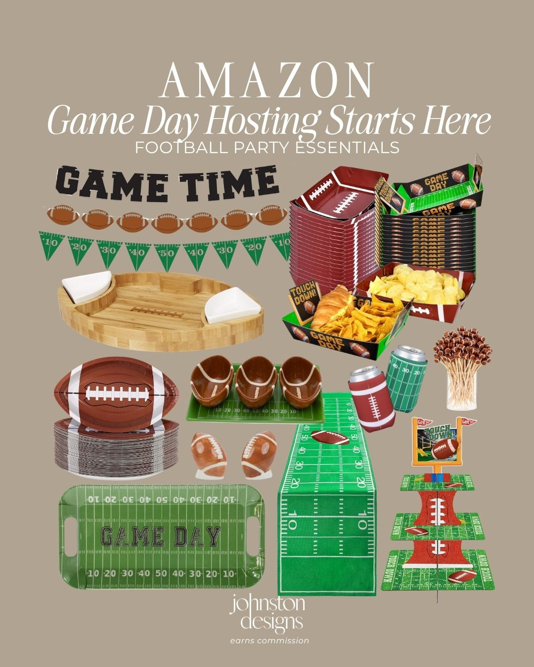 Game day hosting made easy 🏈 These Amazon football party finds have everything you need for a fun watch party, from festive serving trays and snack boxes to football-themed table decor. Perfect for tailgates, Sunday football and hosting at home!

Amazon game day essentials, football party decor, game day hosting ideas, football serving trays, football party supplies, tailgate party ideas, football snack table, Amazon hosting finds, football watch party, game day decorations

#amazonhome #gameday #footballseason #amazonfinds #gamedayhosting #footballparty #tailgateparty #hostingideas #partydecor 

 #LTKSeasonal #LTKHome